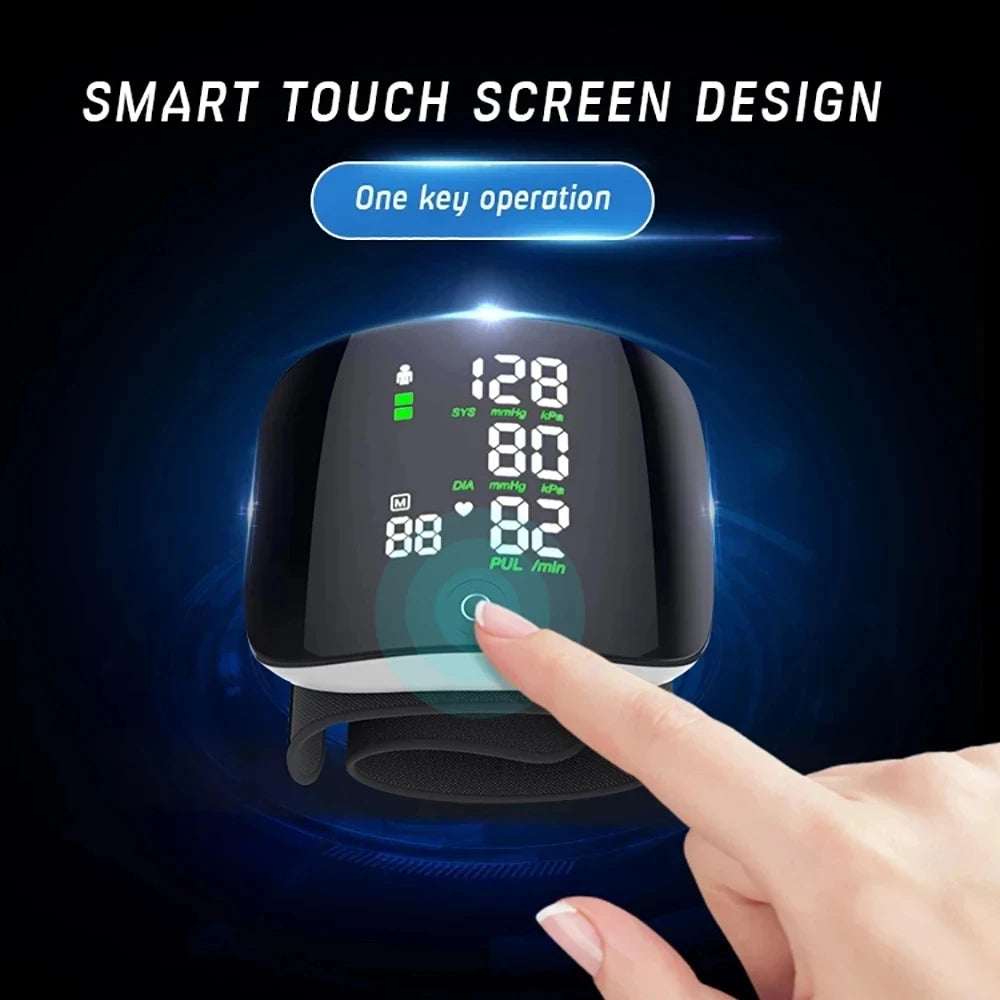 A01(Mt) Wrist BP Monitor &ndash; LED Touch Screen, Rechargeable