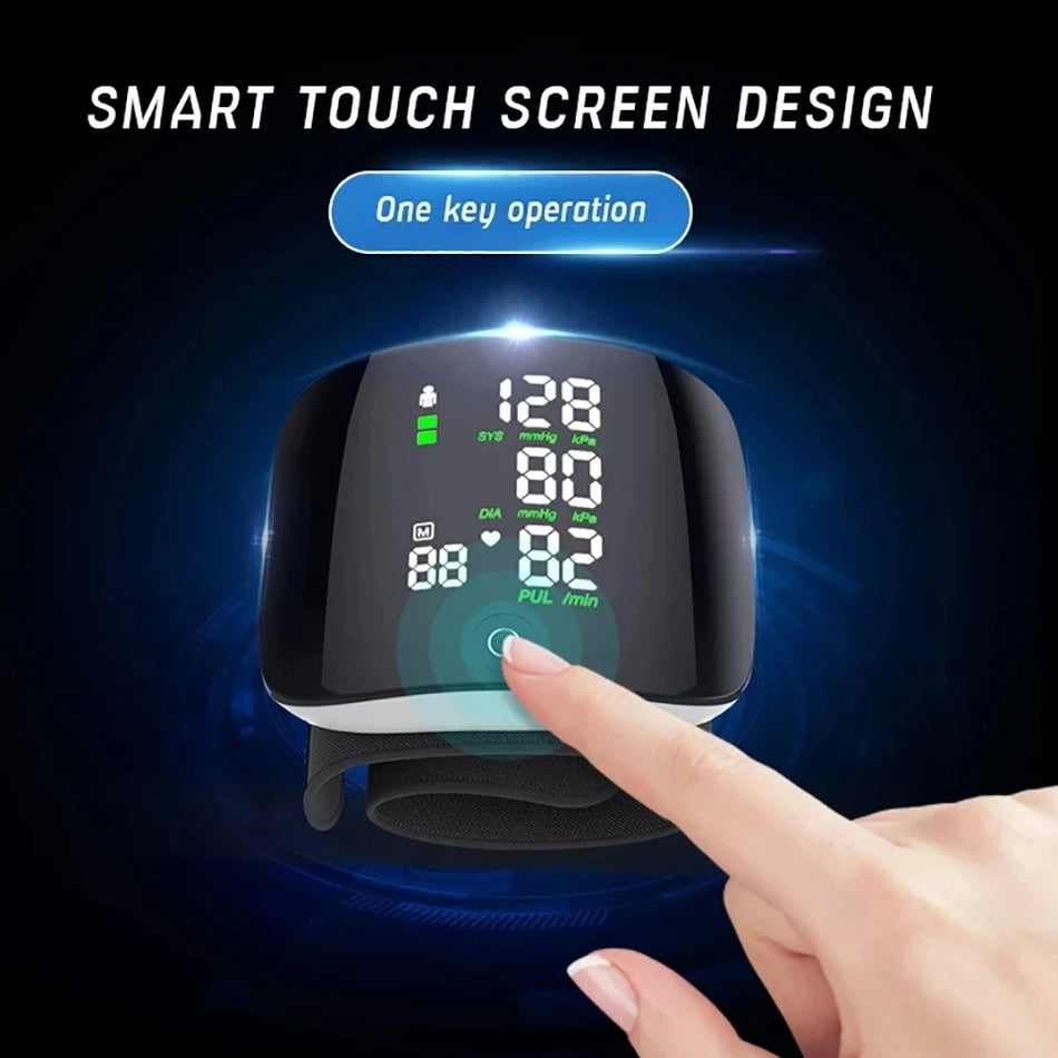 A01(Mt) Wrist BP Monitor &ndash; LED Touch Screen, Rechargeable