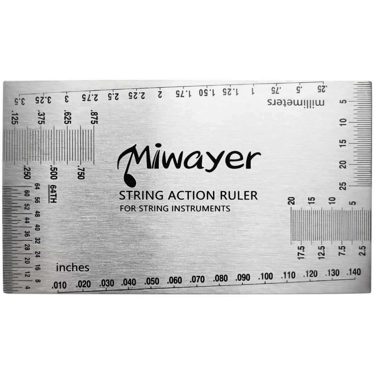 String Action Ruler Gauge Guitar Repairing Tool &ndash; Versatile Miwayer Ruler