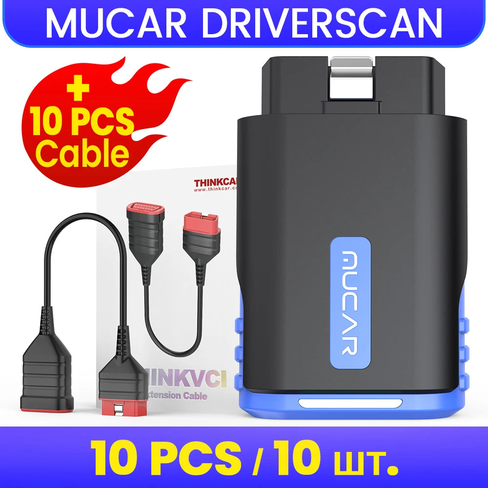 MUCAR DriverScan Bidirectional Scan Tool &ndash; Diagnostics 10 PCS With Cable / france