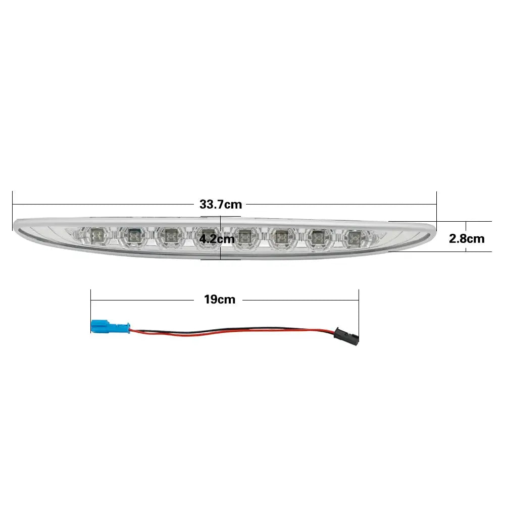 Auto Led Third Brake Light For Mini Cooper R50 R53 2002-2006 Rear High Mount 3rd Stop Brake Light Red Lens by InterCyprus Trading Ltd