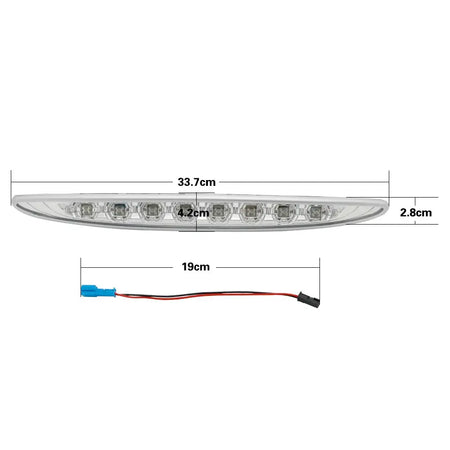Auto Led Third Brake Light For Mini Cooper R50 R53 2002-2006 Rear High Mount 3rd Stop Brake Light Red Lens by InterCyprus Trading Ltd