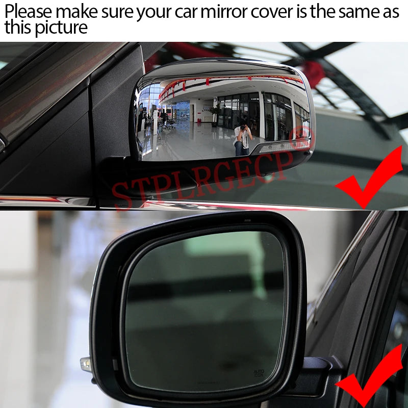 Zijspiegelglas Verwarmd Passagier Bestuurder voor Chrysler Town Country 2008-2016