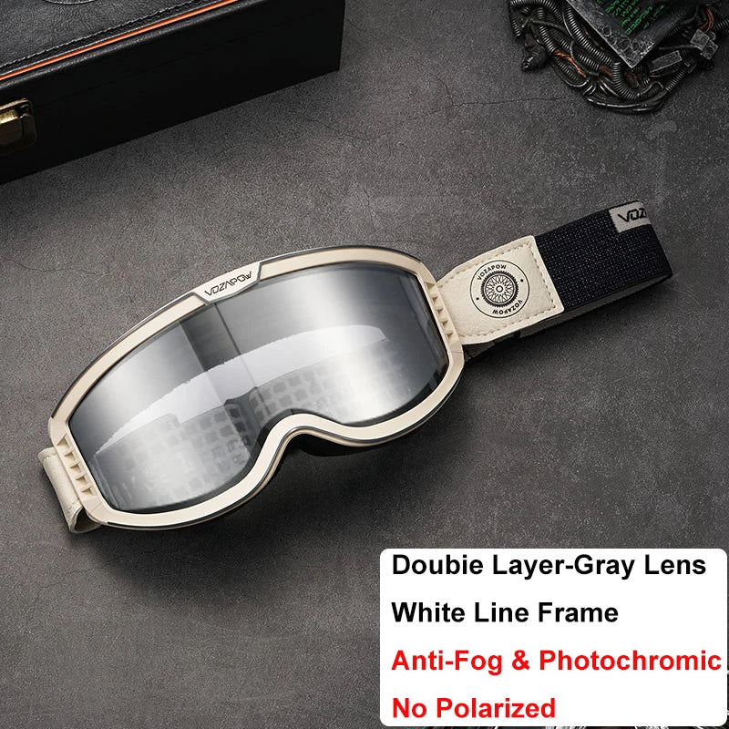 Vozapow Motorcycle Goggles &ndash; Photochromic Anti-Fog Protection Photochromic 03 / as shown / CHINA