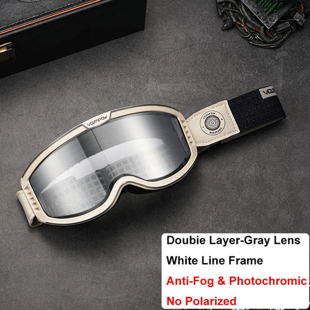 Vozapow Motorcycle Goggles &ndash; Photochromic Anti-Fog Protection Photochromic 03 / as shown / CHINA