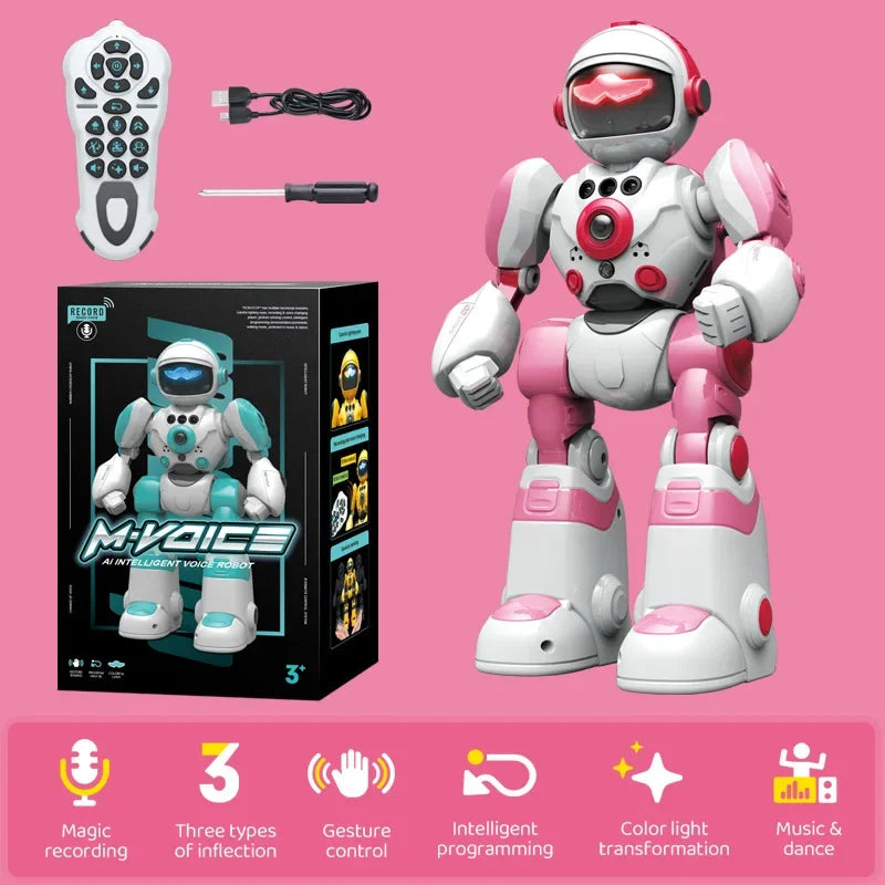 RC Robot Toy &ndash; Intelligent Voice and Gesture Control Red