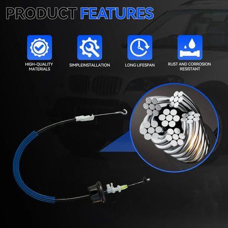 Front Door Lock Latch Actuator Release Cable for Audi A4 B8 S4 Avant Quattro A4Q A5 2009 2010 2011 2012 New 8K0837085 8K0837085A by InterCyprus Trading Ltd