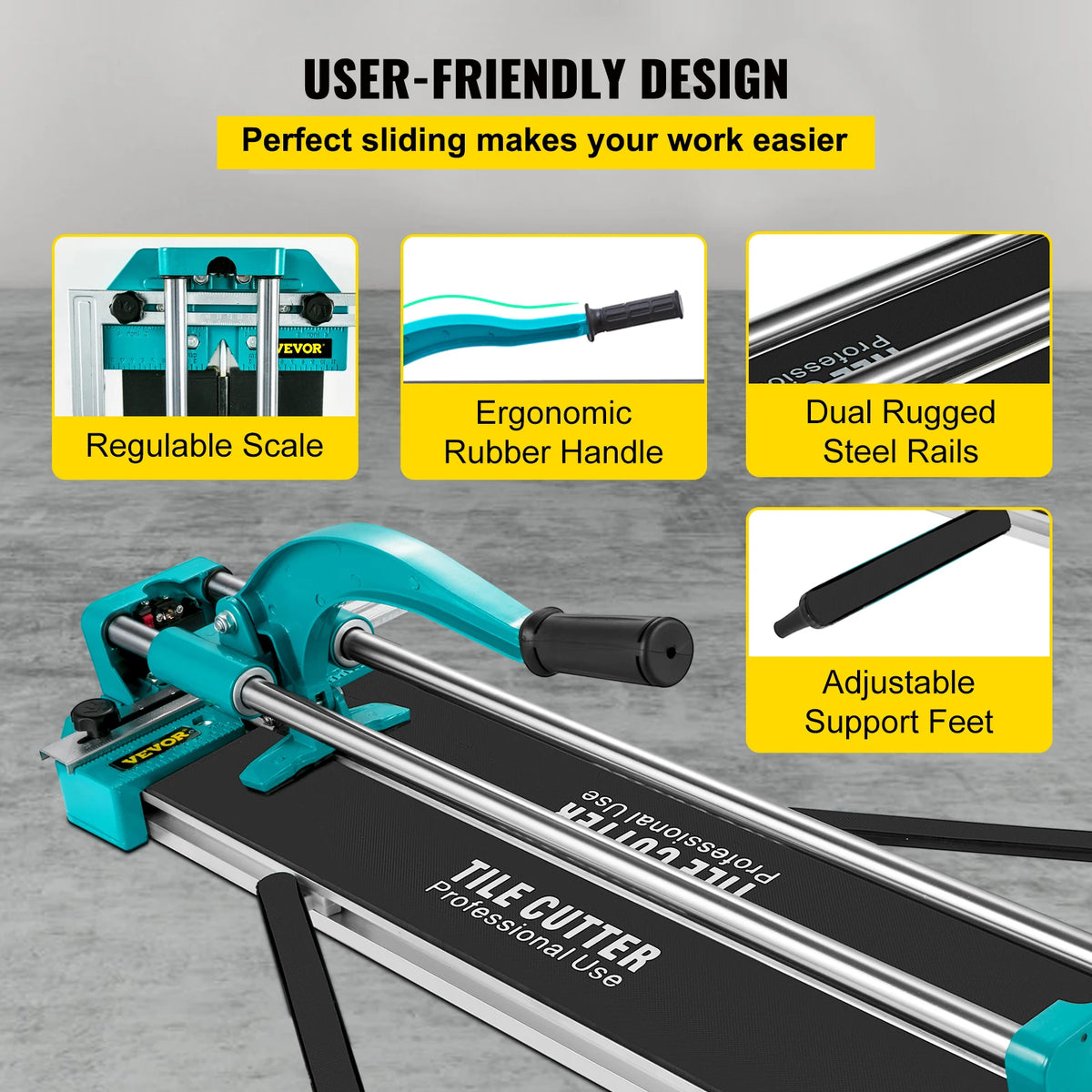 SucceBuy 24 Inch Manual Tile Cutter &ndash; Laser Positioning