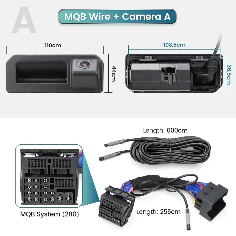 Canbus Reversing Camera With Dynamic Trajectory Lines For Audi VW A3 A5 Q5 A7 Passat Golf Tiguan Jetta by InterCyprus Trading Ltd
