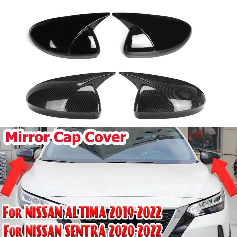 Side Mirror Cover ABS Plastic for Nissan Altima 2019-2023 Sentra 2020-2023 by InterCyprus Trading Ltd