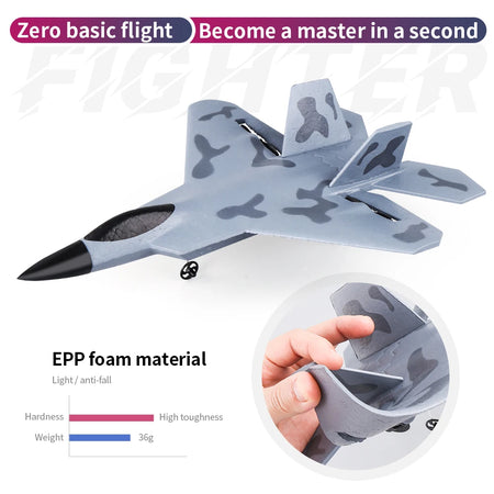 Z58 EPP Camouflage RC Plane - 2.4G Remote Control Aircraft for Kids