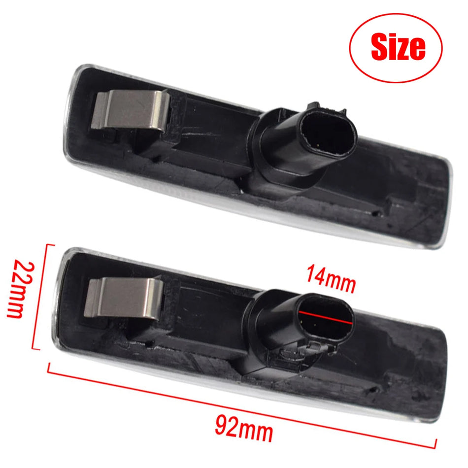 2x LED sānu marķējuma lampas atkārtotāja indikators gaisma Land Rover L320, Freelander 2, LR3, LR4, Discovery 3/4, L359, L319
