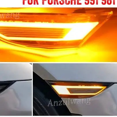 Luces de marcador lateral LED ámbar para Porsche 991 981 718