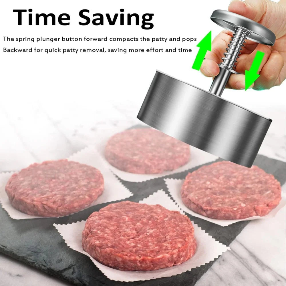 Hamburger Meat Press Patty Maker &ndash; Adjustable Thickness for Perfect Patties
