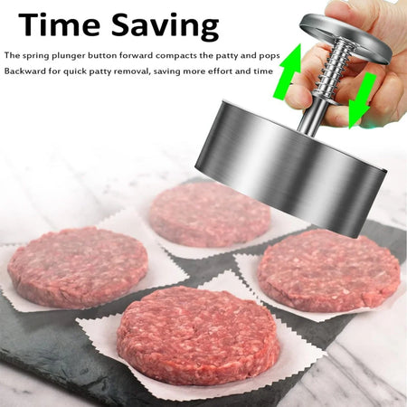 Hamburger Meat Press Patty Maker &ndash; Adjustable Thickness for Perfect Patties