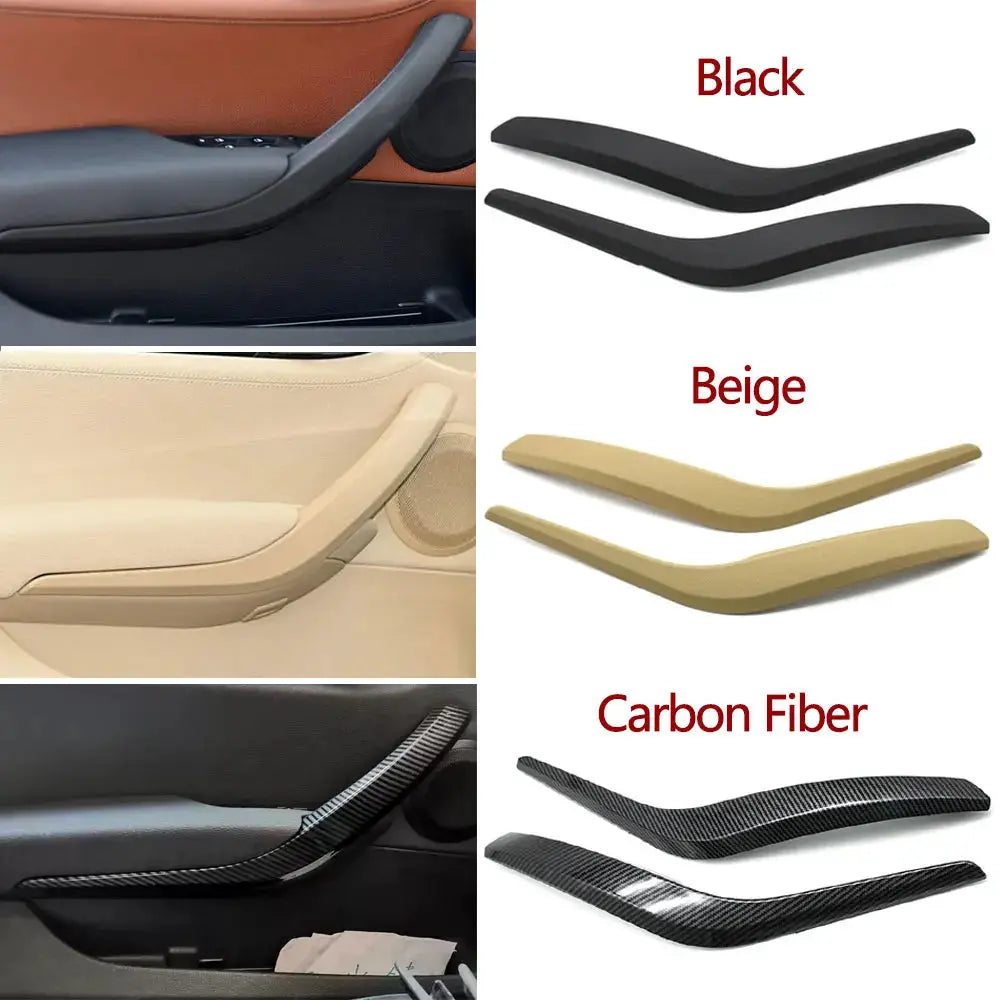 Upgraded Car Left Right Interior Door Pull Handle Trim Outer Cover Replacement For BMW X1 E84 2010 2011 2012 2013 2014 2015 2016 by InterCyprus Trading Ltd