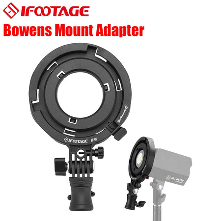 IFOOTAGE Mini Bowens Adapter &ndash; Ultra-Lightweight Aluminum Bowens Mount Adapter