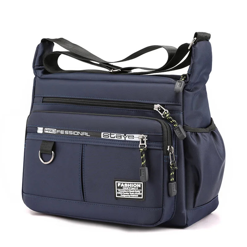 Men's Oxford Crossbody Bag dark blue