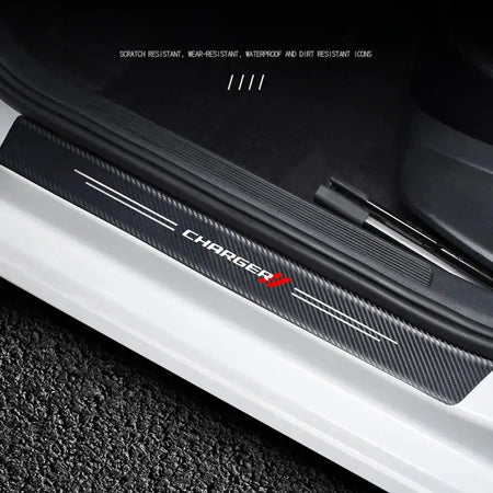 Dodge Charger Carbon Fiber Door Sill Protector 4Pcs
