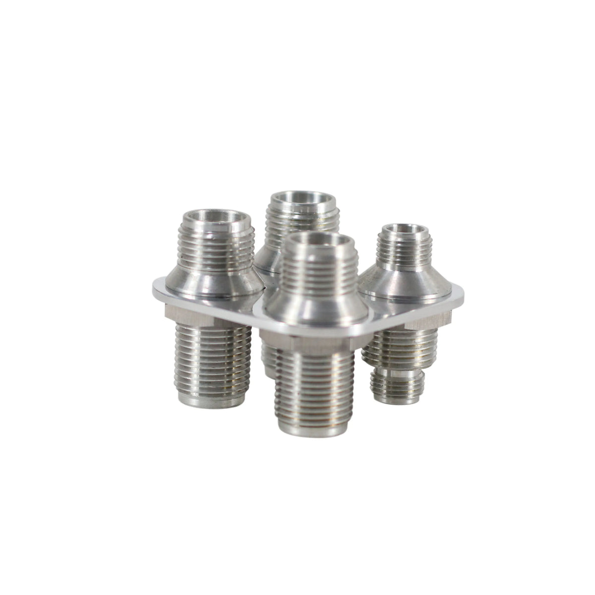 SherryBerg Aluminum 4 Port AC Air Conditioning Heater Hose Firewall Bulkhead Fitting Square by InterCyprus Trading Ltd