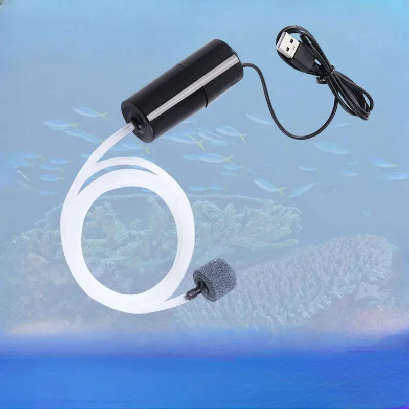 Aquarium Oxygen Air Pump USB Mini Aerator &ndash; Quiet Operation
