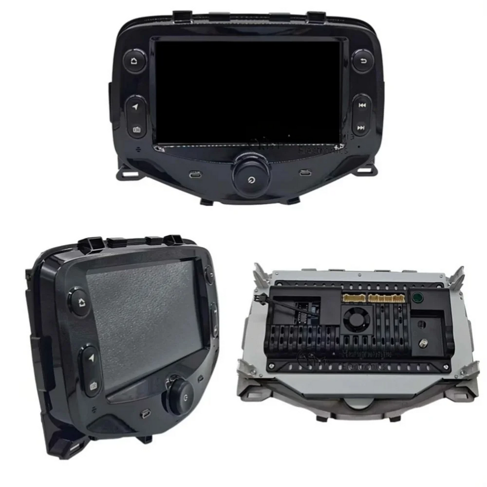 Ecran radio auto de 7 inch cu DSP, player Android pentru Toyota Aygo, Peugeot 108, Citroen C1
