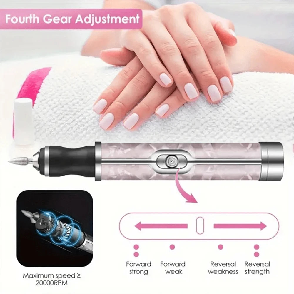 YIKOOLIN Nail Grinders &ndash; Rechargeable USB Mini Drill