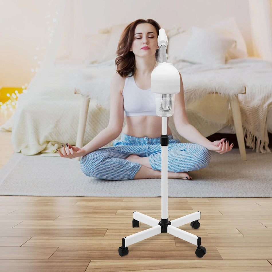 750W Standing Facial Steamer With LCD Ozone For Spa Quality