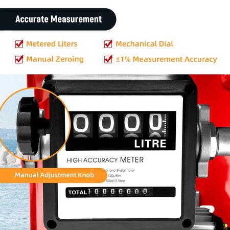 Self-Priming Diesel Fuel Pump &ndash; Auto Shut-Off Nozzle