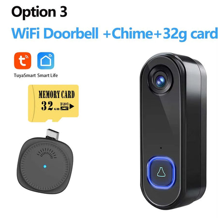 TUYA Doorbell Camera &ndash; 1080P Video, Alexa, Google Home Option 3