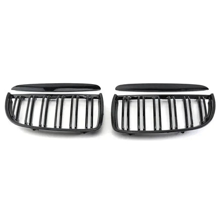 Pair Front Double Slat Sport Kidney Grille Grill For BMW E90 E91 4 Door 2005-2008 by InterCyprus Trading Ltd