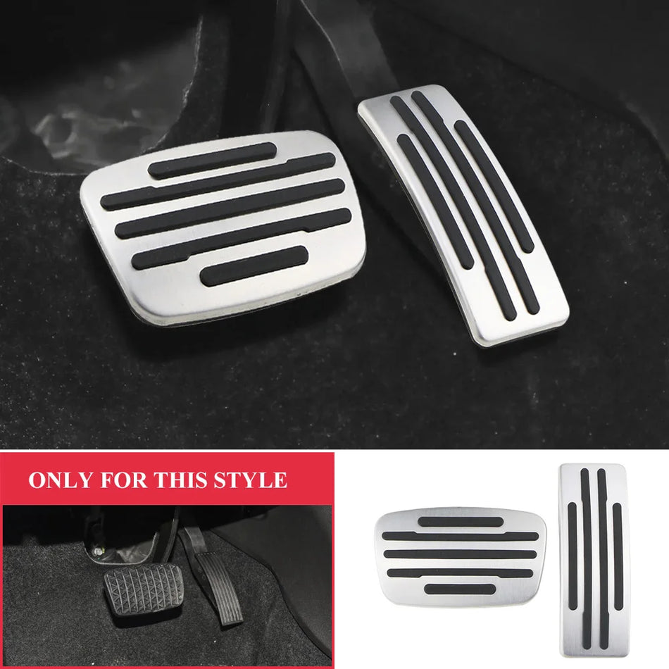 Pedalų dangteliai Chevrolet Trailblazer nerūdijančio plieno su neslystančiais gumos įdėklais