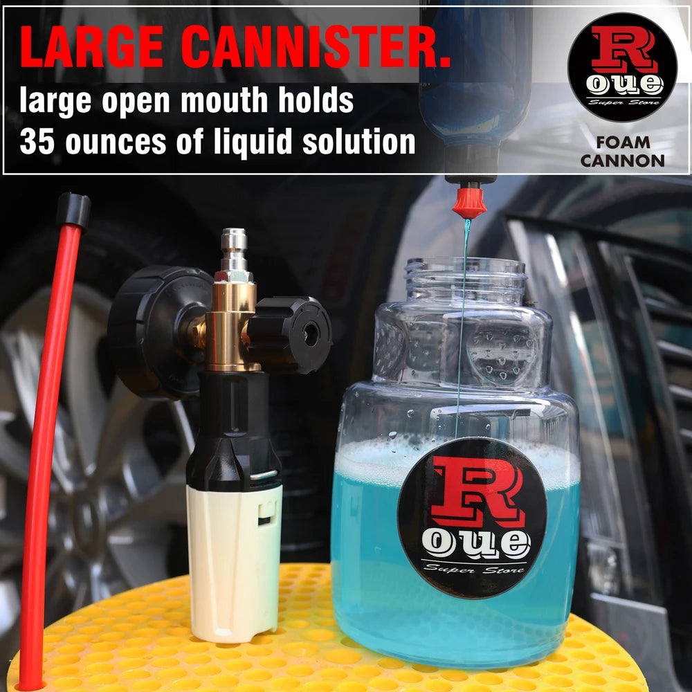 High-Pressure Foam Cannon Soap Generator for Karcher, Nilfisk, Parkside &amp; More