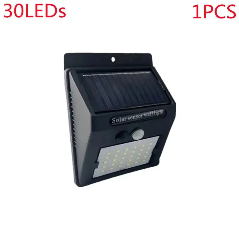 Outdoor 100 LED Solar Light Motion Sensor Waterproof Sunlight Garden Decoration Street Lights Solar Powered Lantern Wall Lamp 1Pcs 30Leds