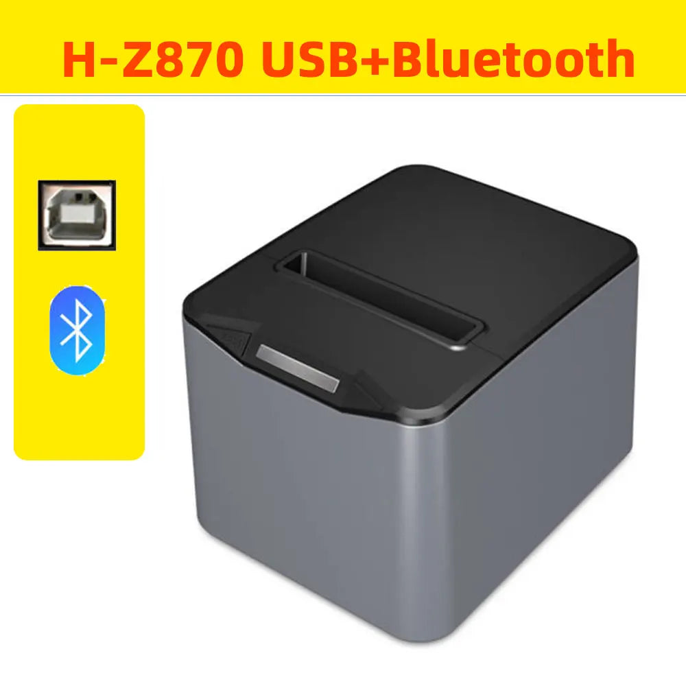 HZTZ 80mm Thermal Receipt Printer H-Z870 &ndash; Automatic Cutter H-Z870 USBBT / UK Plug
