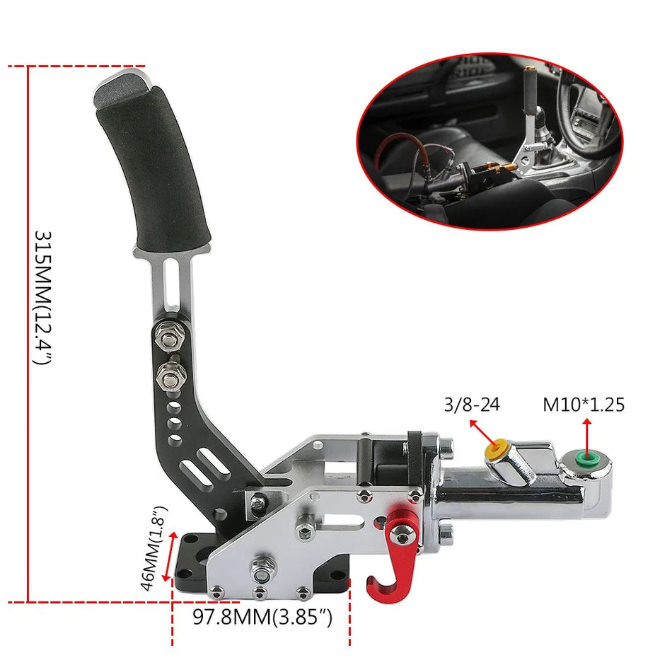 Aluminum Racing Hydraulic Handbrake for Drift, Universal Lever HB1004A
