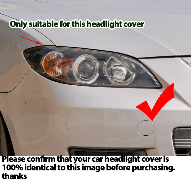 Läpinäkyvät ajovalojen suojat Mazda 3 Axela BK Sedan 2003-2008