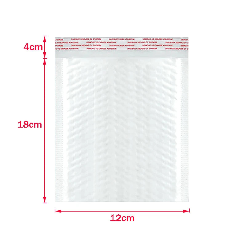 ALSMT Shockproof White Foam Envelope Bubble Bags - Pack of 50 12x18cm     50pcs