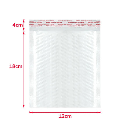 ALSMT Shockproof White Foam Envelope Bubble Bags - Pack of 50 12x18cm     50pcs