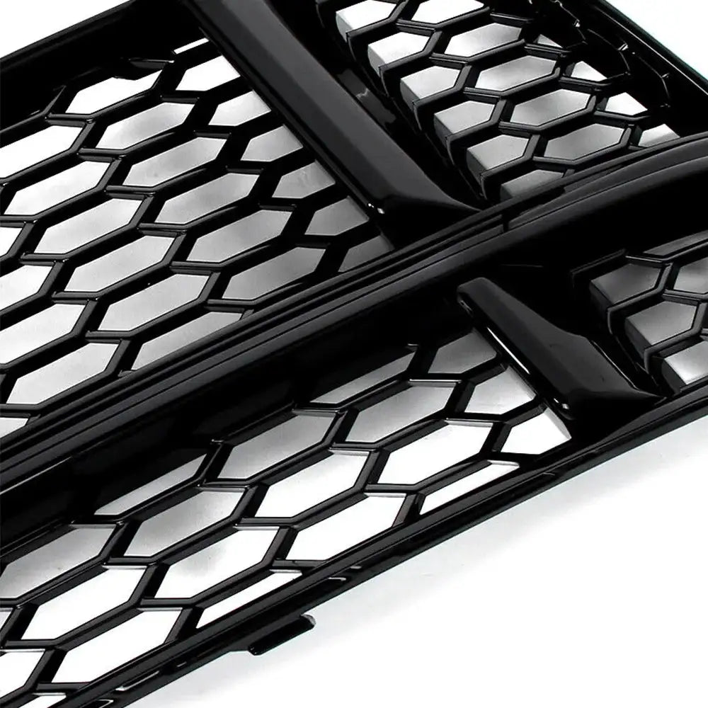 Pair Car Front Bumper Fog Light Grille Cover For Audi A3, S3 M Style Honeycomb Mesh Fog Lamp Cover Racing Grill
