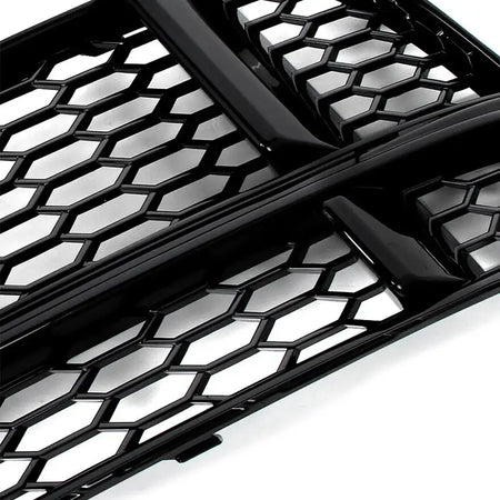 Pair Car Front Bumper Fog Light Grille Cover For Audi A3, S3 M Style Honeycomb Mesh Fog Lamp Cover Racing Grill