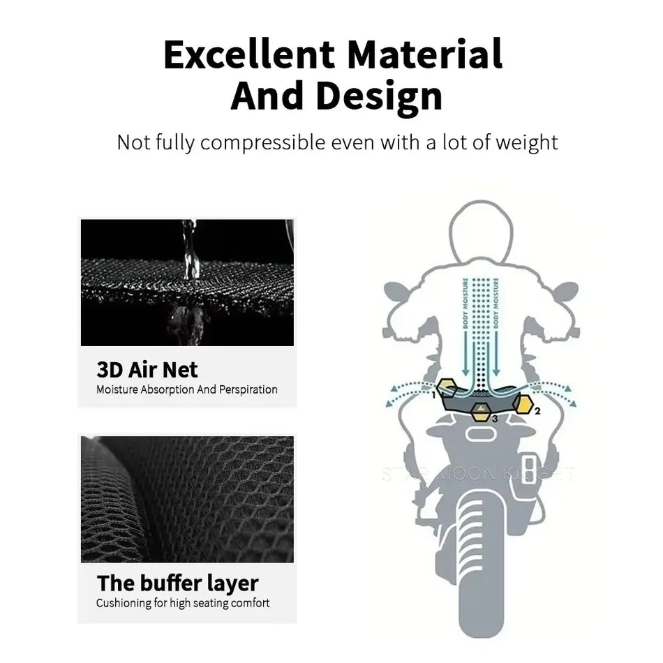 BMW F900GS Adventure -istuinpeite 3D-verkolla, hengittävä tyyny, liukumaton istuvuusdesign