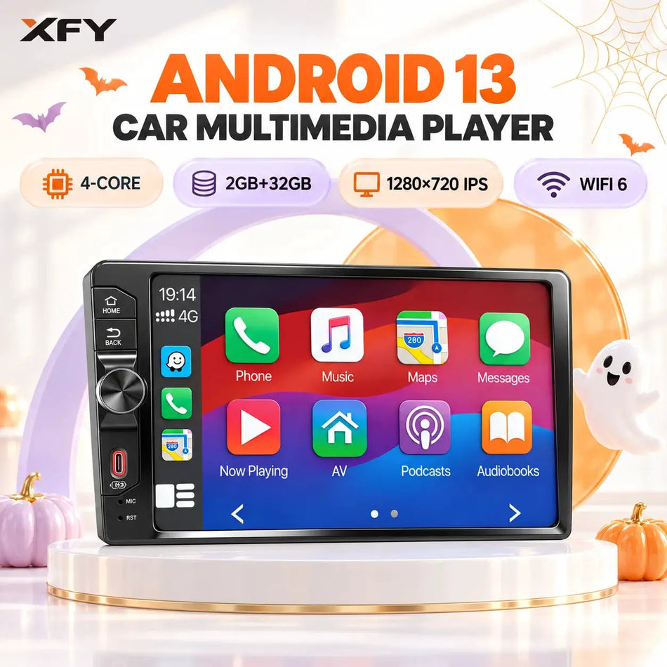 7-Inch 2-DIN Car Stereo Radio With Wireless CarPlay Android Auto For VW BMW by InterCyprus Trading Ltd