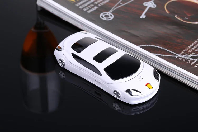 Mini Folding Kids Phone Dual SIM Toy &ndash; LED Lights Fun WHITE / Standard