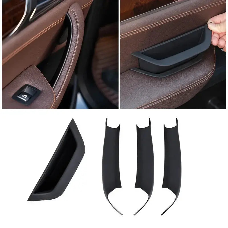 Interior Door Handle Panel With ABS Trim for BMW X3 X4 F25 F26 by InterCyprus Trading Ltd