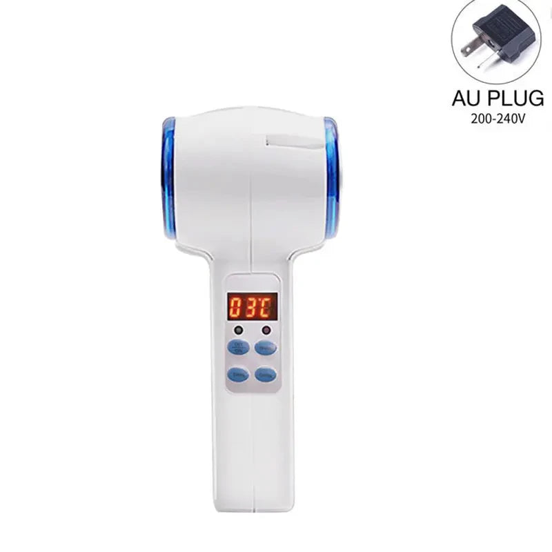 A0807 &ndash; Hot And Cold Double Head Massager With Blue Light AU plug