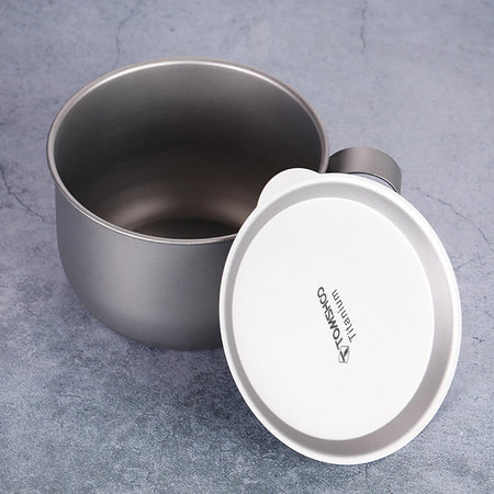 500ml Titanium Cup With Lid And Handle - Ultra Lightweight