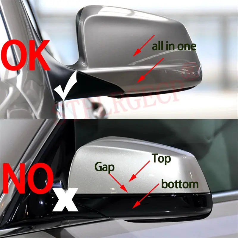Rearview Side Wing Mirror Cover Cap Glossy Black Add-on for BMW 5 Series F10 F11 520i 523i 525i 528i 530i 535i 550i 2011-13 by InterCyprus Trading Ltd