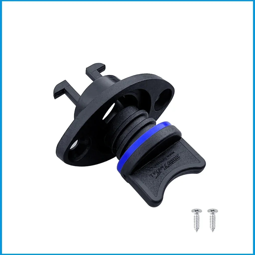 Boat Accessories Nylon 25mm 1 Inch Drain Hole Thread Drain Plugs Bung Socket Oval Garboard Yacht Fishing Kayak Canoe Marine Plug Blue Gasket