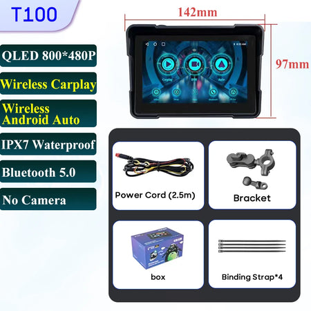 Motorcycle Navigation GPS &ndash; Waterproof 5 Inch Smart Display with HD Recording Screen